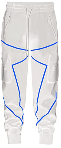 Pantalon Sarouel Homme Pantalon Treillis Homme Pantalon Sport Homme Pantalon Detente Homme Pantalon Homme Noir Pantalon Large Homme Pantalon Décontracté Homme Pantalon Homme 43 Blanc Bleu S