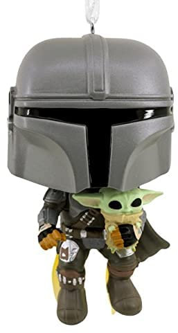 Hallmark Funko Pop! Exklusive Weihnachtsschmuck-Kollektion (Mandalorian mit dem Kind)