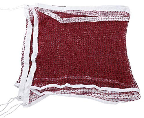 Socobeta Standard-Badminton-Tennisnetz-Set, professionelles Badminton-Netz Quadrat mit 10 m Nylonseil Hohe Schlagfestigkeit für professionelle Badminton-Wettkämpfe