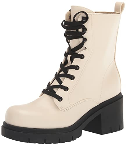 Nine West Footwear Juna3, Botas de Combate Mujer, Cream, 38 EU