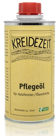 Kreidezeit Pflegeöl - farblos/transparent und wetterfest - Holzschutz für Außen mit Leinöl 500ml, 2411