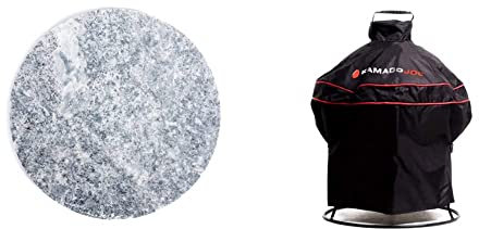 Kamado Joe KJ15090720 Soapstone Cooking Surface Grill Accessory, Compatible Joe Junior Grill & Junior Joe JR. Cover, Black