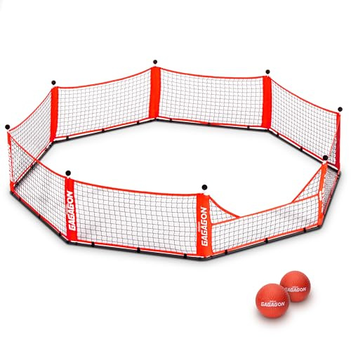 GoSports Gagagon 15 ft Gaga Ball Pit - Portable Indoor/Outdoor Game Set - Includes 2 Balls and Carrying Case