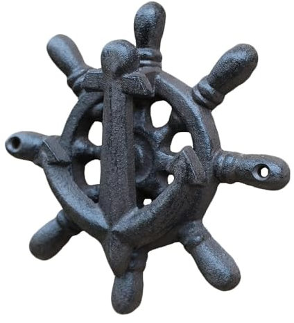 Rieort Türklopfer Türklopfer aus Gusseisen, Vintage-Stil, klassischer Ruder-Türklopfer, Haustür, antiker Türgriff, für Zuhause, Wand, Türring, Klopfer-Dekoration einzigartig