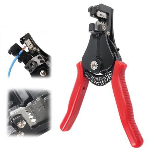 QUTBAG Automatic Wire Stripper, Profession Manual Plier, Multifunctional Cable Cutter, Electrician Crimper Tool, for Stripping Φ1-3.2mm Cable Insulation Layer
