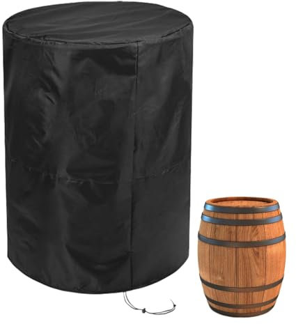 SVCEQZE Copertura impermeabile per botte, copertura per botte antipioggia - Coperchio del contenitore del collettore 'acqua,Copertura per barile di stoccaggio 'acqua in tessuto Oxford, copertura per