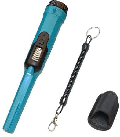 NADCFN Metal Detector Pinpointer Waterproof Gold Metal Detector With LED Flashlight IP68 Underwater Pinpointer Security Detector Metal Detector(Waterproof blue)