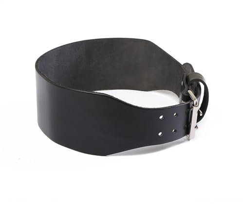 HWJFDC Gewichthebergürtel Herren Rindsleder Fitness Schnalle Gürtel Einstellbare Gym Taille Gürtel for Kniebeugen Training Gewichtheben Bodybuilding Lendenwirbelstütze(XL 125CM)