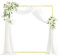 PlusFive Marco de metal cuadrado para arco de boda, marco de flores, 2,0 m, globo, arreglo floral, recepción, decoración, arco de jardín, decoración de fiesta, cabina de fotos, soporte de fondo