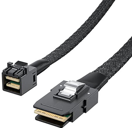 ipolex SFF-8643 to SFF-8087 Internal Mini SAS HD Cable, 100-Ohm, 0.5-m(1.6ft)