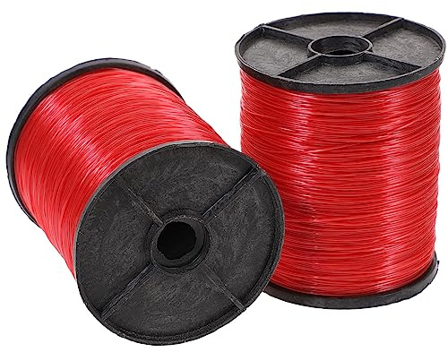 BESPORTBLE 2rotoli Filato Trasparente Nylon per Appendere Spago Invisibile Resistente all Usura Stoccaggio per Decorazioni Festive e