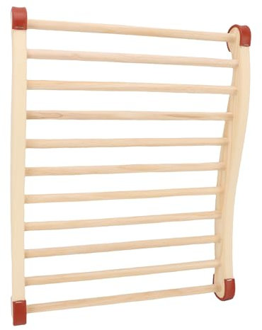 Luocute Dossier de sauna en bois de pin, design antidérapant en forme de S, couverture de panneau thermique infrarouge, effet massage, facile à utiliser, 40 x 50 cm, dossier de chaise de sauna en bois