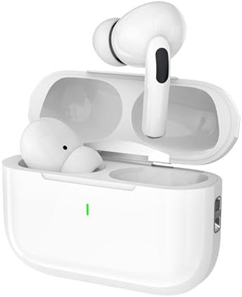 Générique Écouteurs Bluetooth sans Fil, Casque 5.4 avec Stéréo HiFi, Réduction de Bruit ENC, Microphone Intégré, Blanc