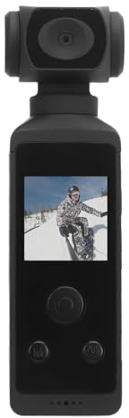 Ejoyous Camera da Azione Tascabile 4K, Videocamera per Videocamera per il Corpo Bodycam con WLAN e Microfono a 270 °, Senza Spazzato