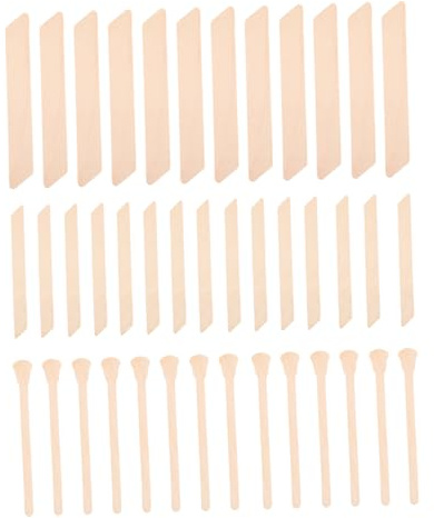 SHERCHPRY 150 Stück Body Hair Wax Applicators Irreguläre Wachs Sticks für Haarentfernung Körperpflege und Kosmetische Anwendungen für Gesicht und Körperpflege