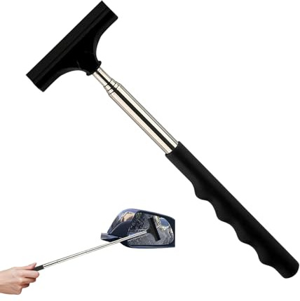 Kixolazr Raclette pour Pare-Brise,Raclette Télescopique pour Nettoyage des Vitres - Essuie-Glaces pour Rétroviseur Automobile,pour Camion Véhicule Berline Navette Voyage sur Route Extérieur Quotidien