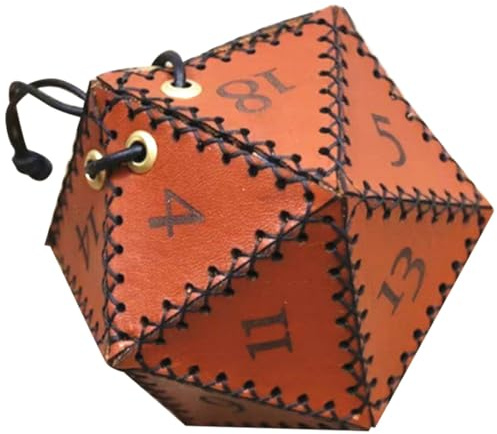 Homoyoyo Bolsa para Almacenamiento Seguro Portátil de Cuero de Dados Cordón Resistente al Polvo y Objetos Pequeños en Mochila o Coche