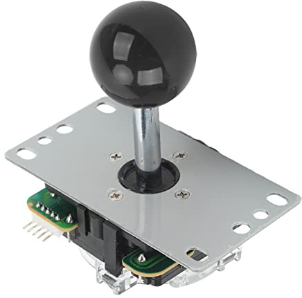 Naroote  Joystick Gamepad Högkänslig Kampstav med Skyddsdynor för Arkadkonsoler (Svart)