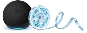 Echo Dot (Nouvelle génération) avec Alexa+, Anthracite + Tapo L900A-5 Ruban LED Connecte, 5m Multicolore, Pack Eclairage Intelligent a Commande Vocale
