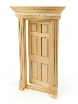 MyTinyWorld Dolls House Miniature External Door and Decorative Frame