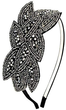 BABEYOND 1920er Stirnband Damen Haarreif Gatsby Kostüm Accessoires 20er Jahre Flapper Haarband Schwarz