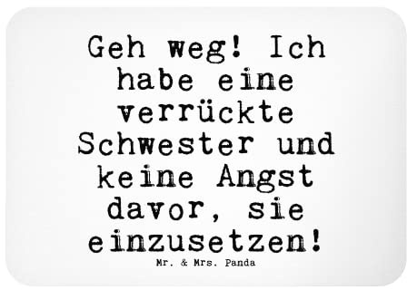Mr. & Mrs. Panda Magnet GEH Weg! Ich Habe... - Geschenk, Familie, Freundin, Spruch, Souvenir Magnet, Motivmagnete, Sprüche, Kühlschrank Dekoration,