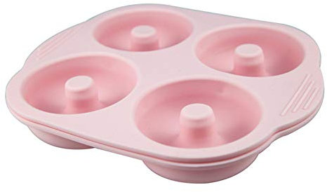 Mould NLIAN- Stampo per Ciambelle in Silicone da 2 Confezioni, stampi per Muffin in Silicone a 4 cavità stampi antiaderenti per Ciambelle da Forno - Lavabile in lavastoviglie 22x20 cm