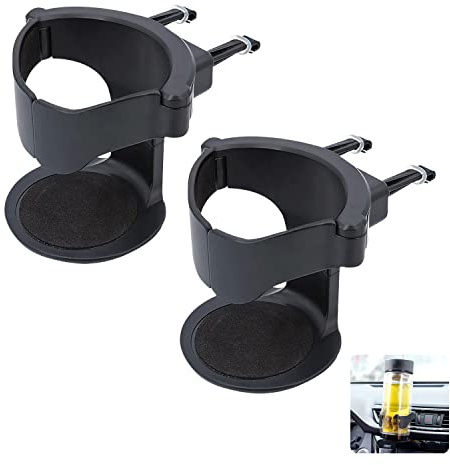GWAWG Soporte para tazas de coche, 2 unidades, ajustable, soporte para latas de ventilación de aire, resistente y ligero, soporte para tazas para acondicionador, soporte para bebidas