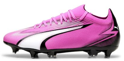 PUMA Ultra Match MXSG, Soccer Shoe Uomo, Poison Pink White Black, 42.5 EU