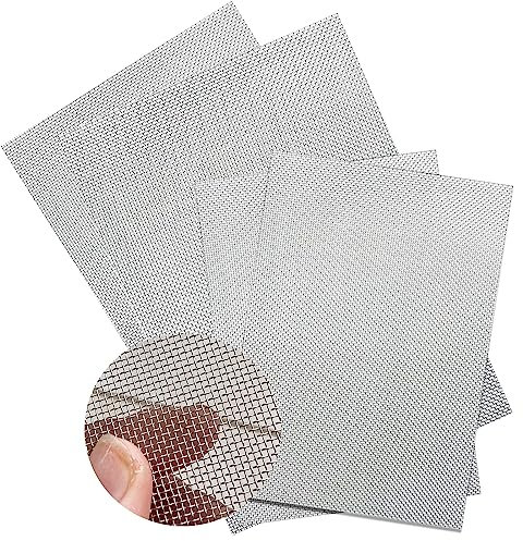 PEAKTOP 4 Drahtgeflecht Drahtgitter Edelstahl, Metallgitter Feinmaschig, Wire Mesh 20 Mesh, Insektengitter Drahtgitter Fliegengitter, Maschendraht 1mm für Mäuse Nagetier Beweis Ratte Insekt Kontrolle