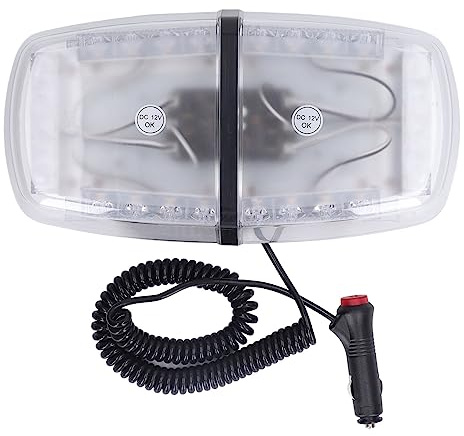 Lumière Stroboscopique LED étanche 12V DC 24W 5A avec 7 Modes de Clignotement et une Base Magnétique Idéale pour les Lampes D'avertissement de Voiture et de Yacht