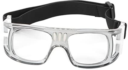 GALPADA Uv Beständige Sport Schutzbrille Stoßfest Mit Flexiblem Riemen Grau Für Basketball Fahrrad Outdoor Sport