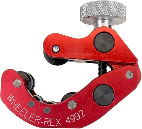 WHEELER-REX 4992RED - Close Quarters Tubing Cutter 1/4 - 2-3/8, Limited Red Edition