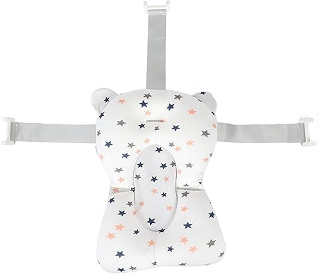 Baby Bath Pad, Breathable Soft Sink Baby Bath with Connectable Bath Mat, Bathtub Mat, Adjustable Nonslip Newborn Toddler Bath Cushion for 0 to 12 Months