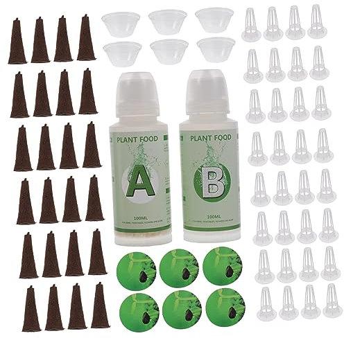 SEWOART Hydroponisches Pflanzenkörbe-Set Mit Transparenten Abdeckungen Wachstumsbaskets Und Schwämme Für Indoor-gartenpflege Für Soillose Anzucht Von Pflanzen
