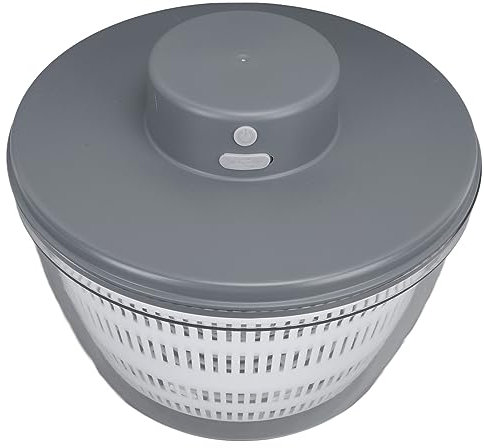 Escurridor de ensalada, Lavadora-secadora de frutas y verduras 4L, Escurridor de frutas, Escurridor de lechuga, Colador USB para lavado de verduras y frutas, Colador para el lavado de la