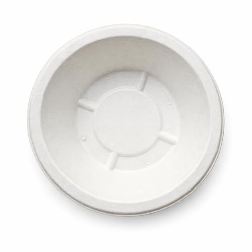 Wrap n Pac Bagasse Paper Bowls 250ml, Pack of 50 – Compostable & Biodegradable Disposable Bowls, Eco-Friendly Plastic-Free, Microwave Safe, Sturdy for Soup, Salad, Dessert, Snacks & Party