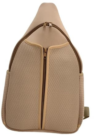 Baoblaze Pickleball Crossbody Schultertasche Frauen Männer Gym Fitness Tennis Tasche Paddel Halter, Braun