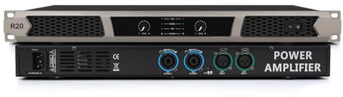 THYXGS Professionelle Leistungsverstärker, 600 W*2 Digitaler Nachstufenverstärker, Zweikanalausgang, Audioverstärker Mit Lautstärkeregler + LED-Anzeige, Für KTV-Räume, DJ-Show