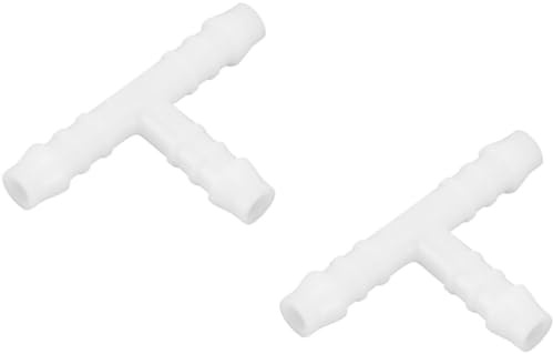 cyclingcolors 2x raccord de durite droit en T diamètre 4mm connecteur tube tuyau carburant essence tracteur tondeuse voiture