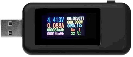 USB C Tester Power Meter,4-30V 0-5.1A Type-C PD Tester Digital Multimeter,Power Voltage and Current Tester,Power Bank Capacity Ammeter Voltmeter USB Charger Detector,IPS Color Display