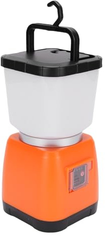 6000 -mAh Handkurbel Solar Camping -Laterne, Wiederaufladbare LED -Zeltlicht, 22 -stündige Laufzeit, USB -Ladegerät, Tragbare Camp -Lampe für Outdoor, Notfall (ORANGE)