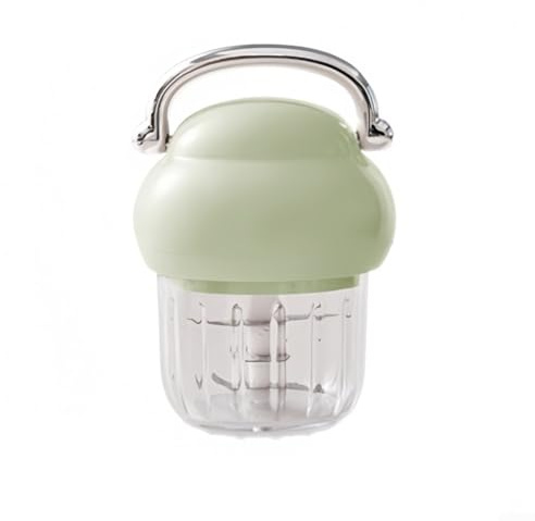 Honseadek Hachoir à ail électrique rechargeable 350 ml alimenté par USB pour hacher légumes, fruits et viande, design compact pour une utilisation en cuisine (vert)