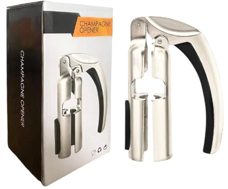 Ouvre-Champagne - Décapsuleur professionnel en métal | Tire-bouchon breveté en, ouvre-vin de champagne, tire-bouchon de vin pour une ouverture facile, outil de bar pour hommes, femmes, Senio