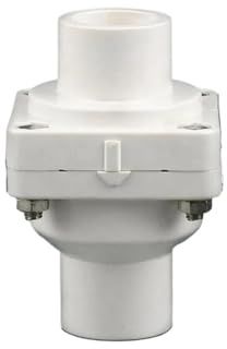 25~140mm PVC Hi-Q Flap Valvola Di Ritegno Accessori For Pesci Giardino Irrigazione Comune Acquario Tubo Industriale Non Ritorno(White,Inner Diameter 32mm)
