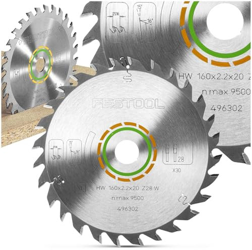 Festool Kreissägeblatt HW 160x2,2x20 W28 WOOD UNIVERSAL