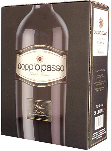 Doppio Passo - Primitivo Rotwein halbtrocken 13% Vol. Bag-in-Box - 3,0l