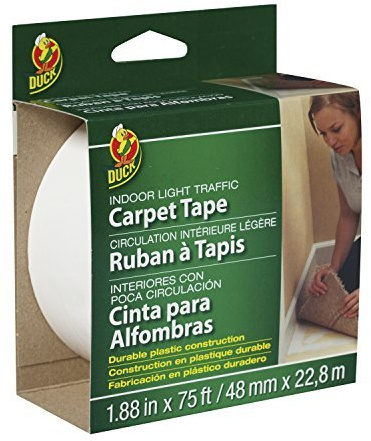Duck 1.88 in. W x 75 ft. L Polyester Indoor Carpet Tape
