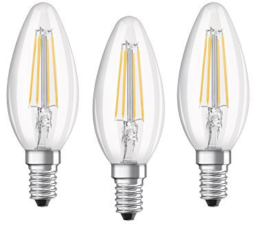 Osram 819719 Bombilla LED E14, 40 Watt, 4000 Kelvin, Blanco, 3 Unidades