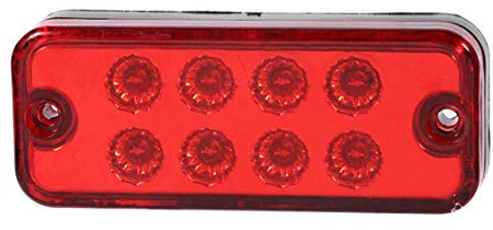 VIGORFLYRUN PARTS LTD 4Pcs Feux de Gabarit Latéraux, Indicateur de Position, 8 LED Feux De Côté pour 24V Remorque Camion Lorry Caravan Bus - Rouge